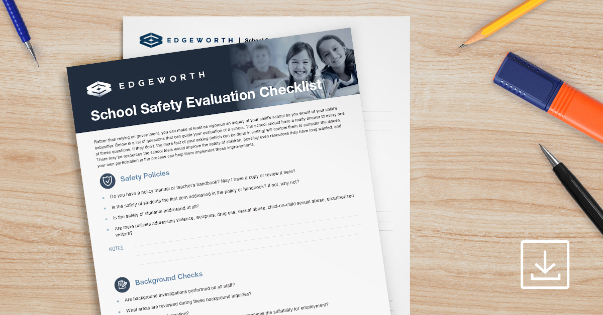 School Safety Evaluation Checklist