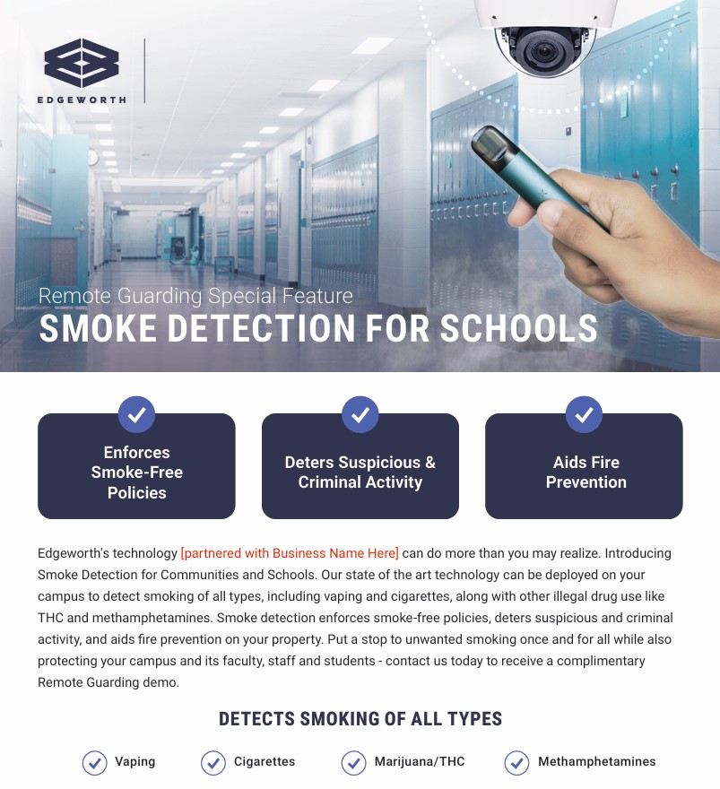 Image preview for One Pager - Smoke Detection For Schools (Cobranded)